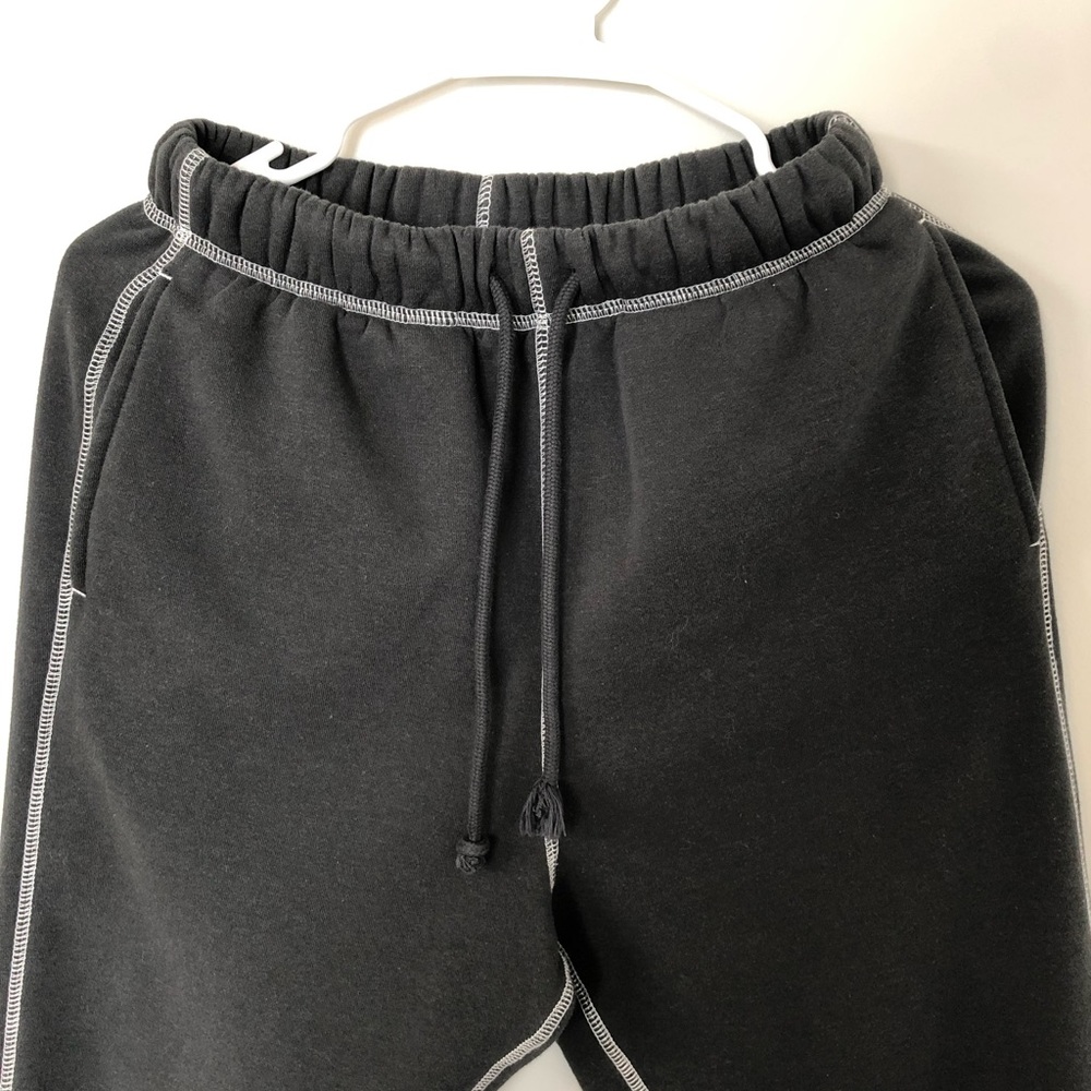 Pac Sun dark gray sweat pants.